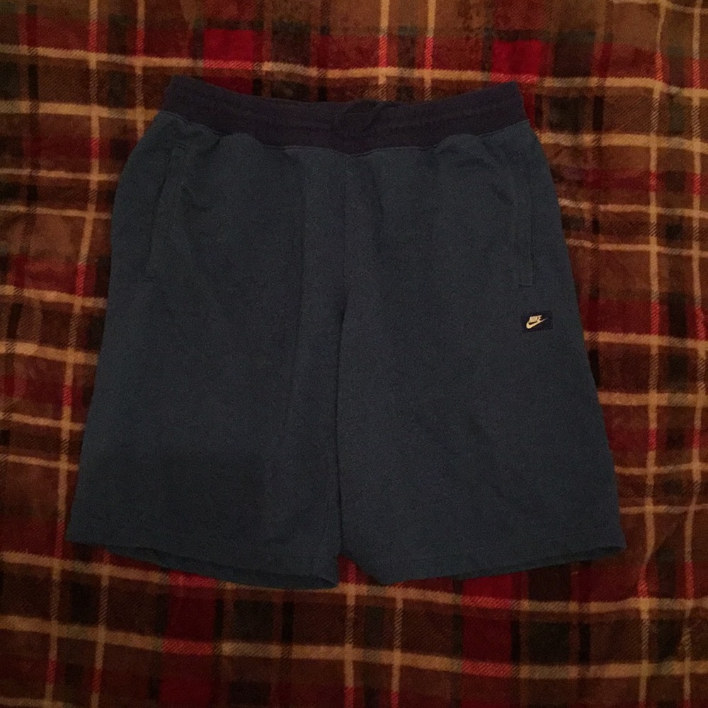 Blue nike sweatshorts
